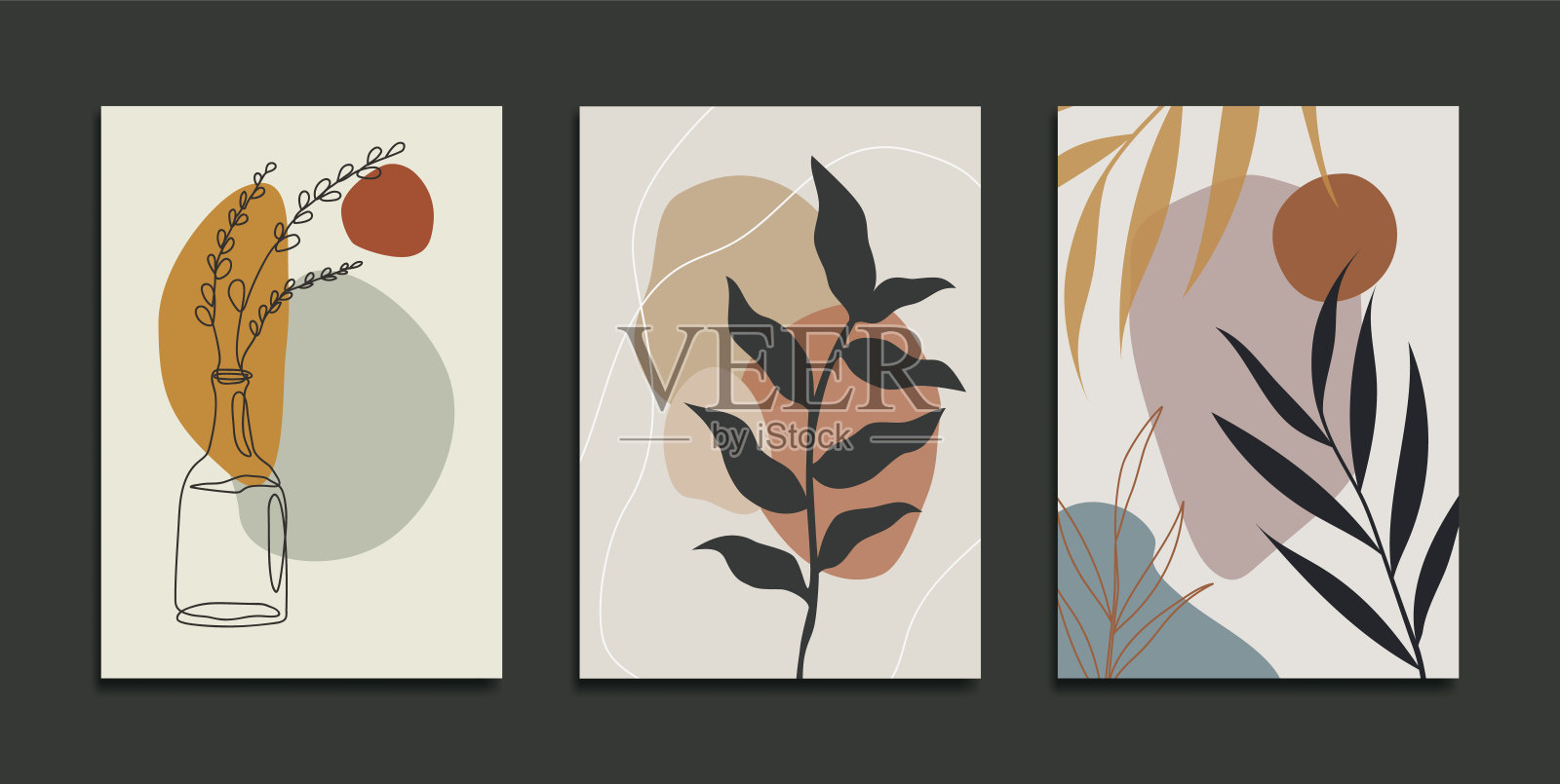 抽象艺术版画设计。设计模板素材