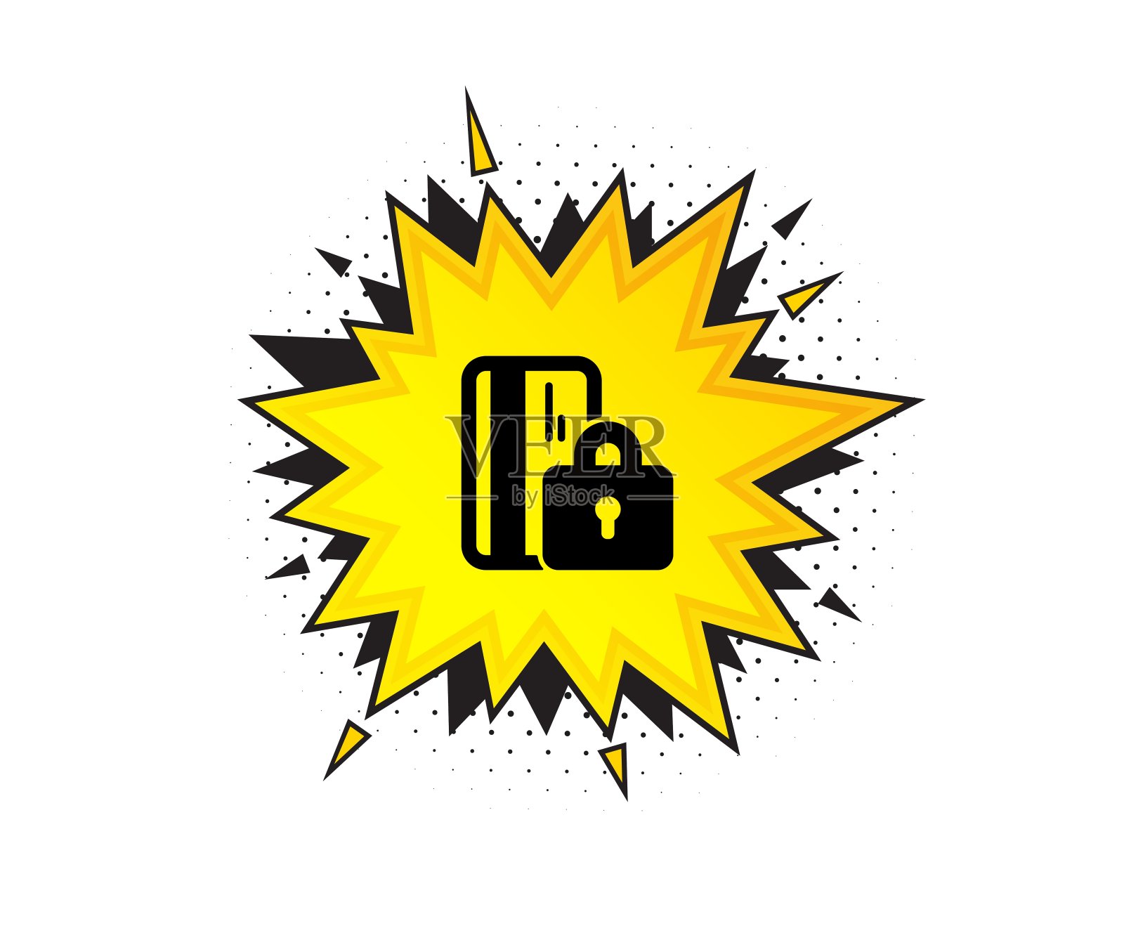 被阻止的信用卡图标。银行货币符号。向量插画图片素材