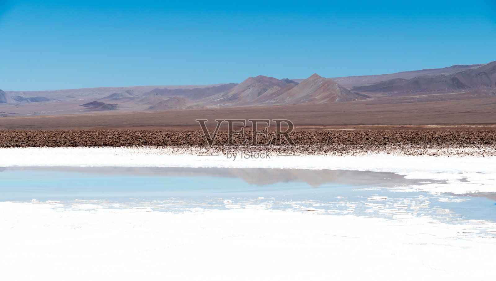 隐藏的巴尔提纳契泻湖或七泻湖,阿塔卡马沙漠的一个秘密的地方照片摄影图片