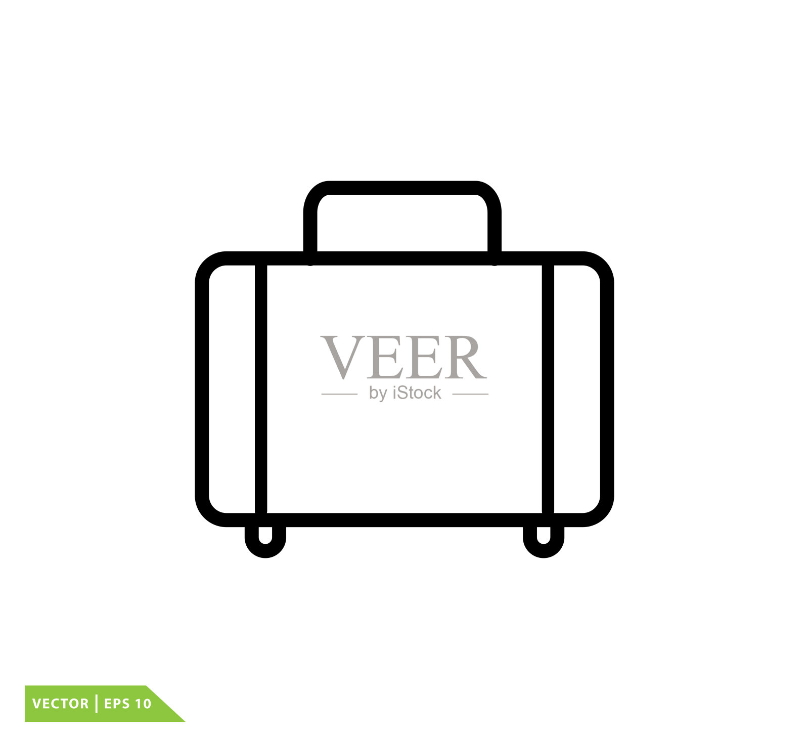 旅行包图标矢量标志设计模板插画图片素材