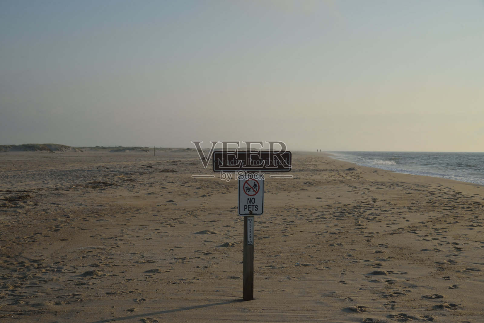 海滩标志照片摄影图片