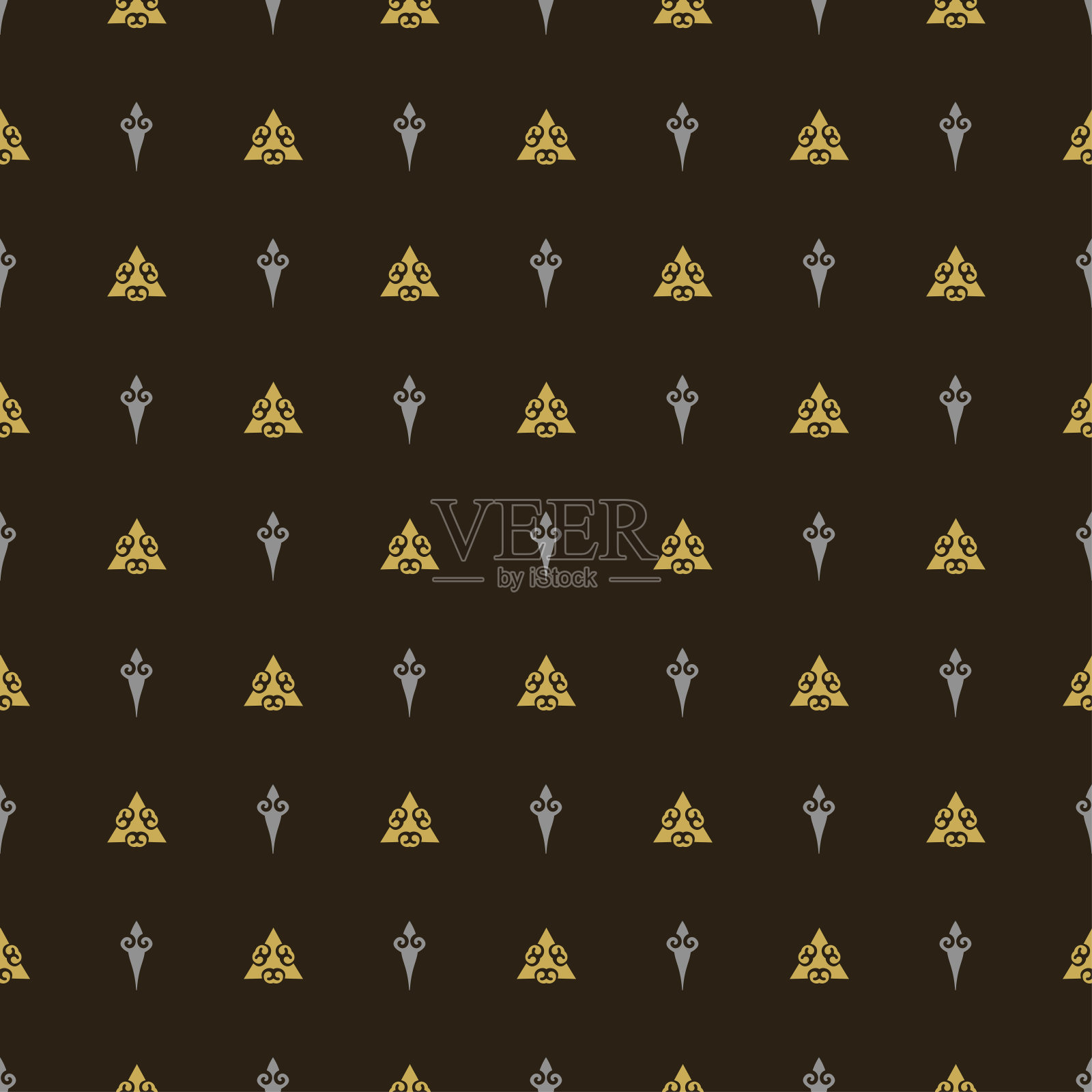 现代的背景图案。深色无缝图案:用于织物、瓷砖、室内设计或墙纸。向量的背景图像插画图片素材