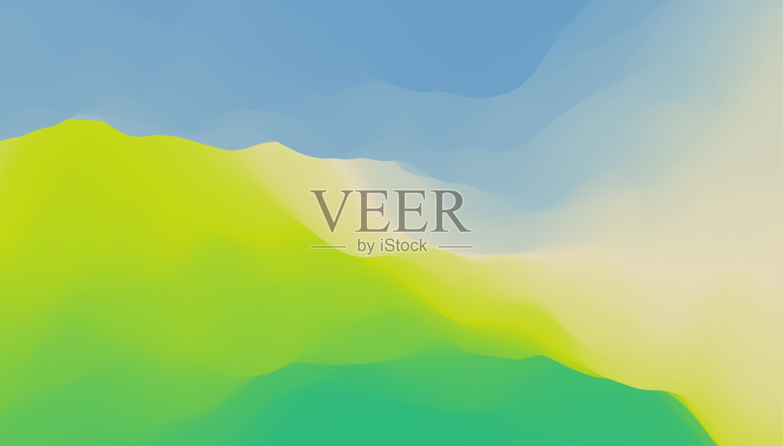 具有动态效果的抽象波浪背景。用于设计的颜色渐变。矢量插图。插画图片素材