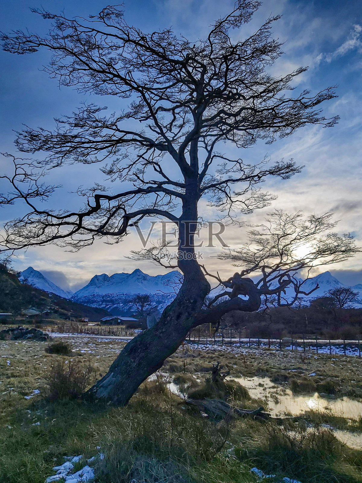 日落的景色照片摄影图片