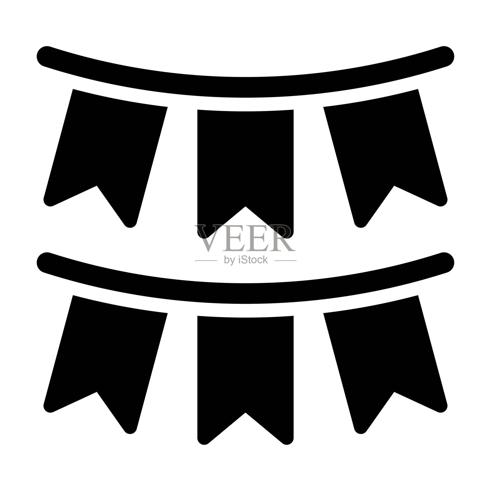 与生日或新生婴儿相关的立体设计载体装饰或街头横幅,插画图片素材