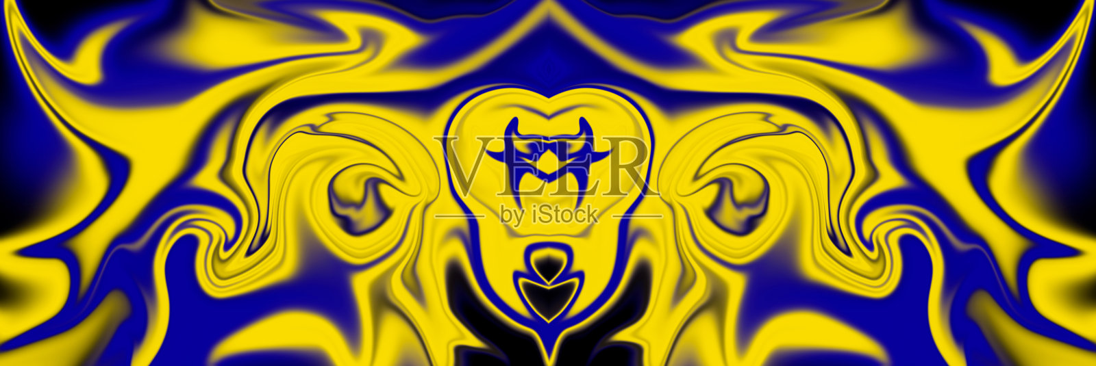 彩色液体抽象迷幻背景。大理石花纹纹理设计。装饰幻想点缀。三维演示照片摄影图片