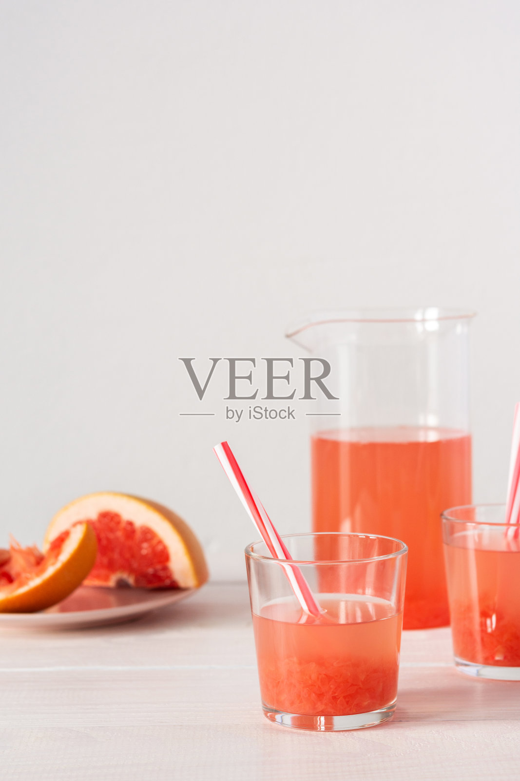 夏日提神西柚汁照片摄影图片