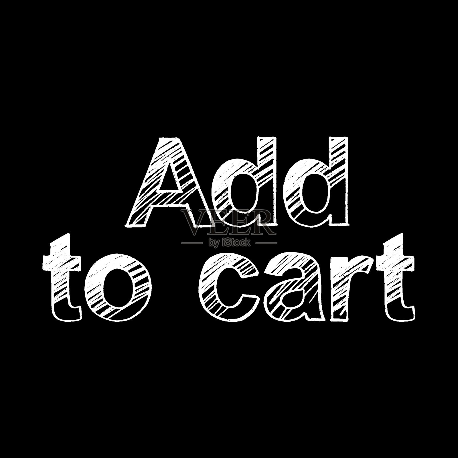 添加到推车刷手绘油漆黑色背景。设计字母模板贺卡,覆盖,海报插画图片素材