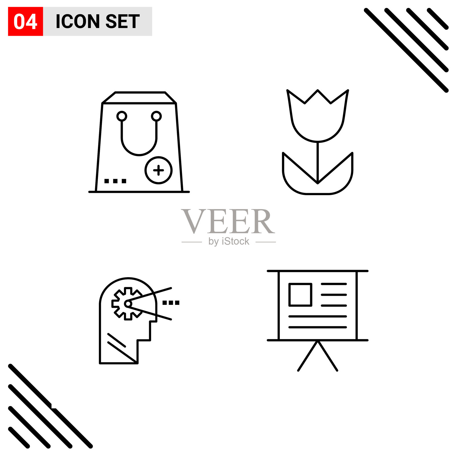 像素完美设置4行图标轮廓图标图标素材