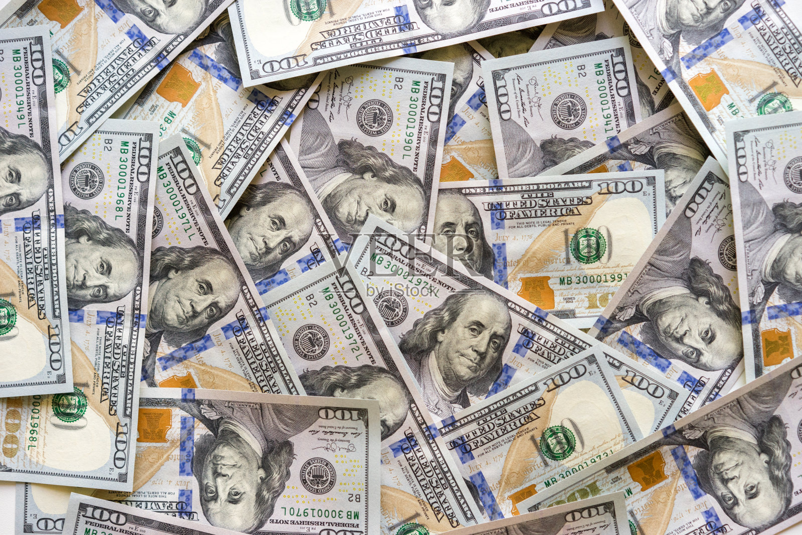 背景与金钱百元美钞照片摄影图片