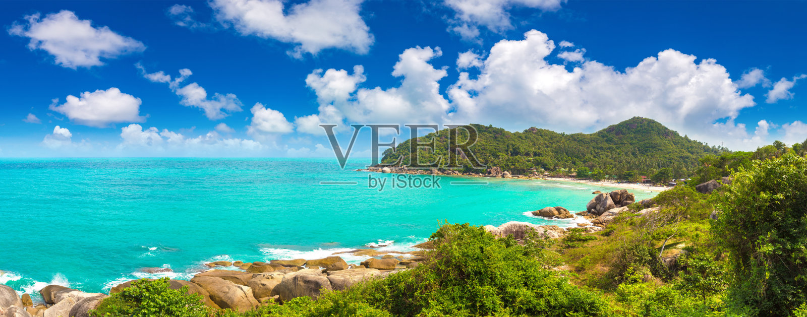 苏梅岛的银滩照片摄影图片