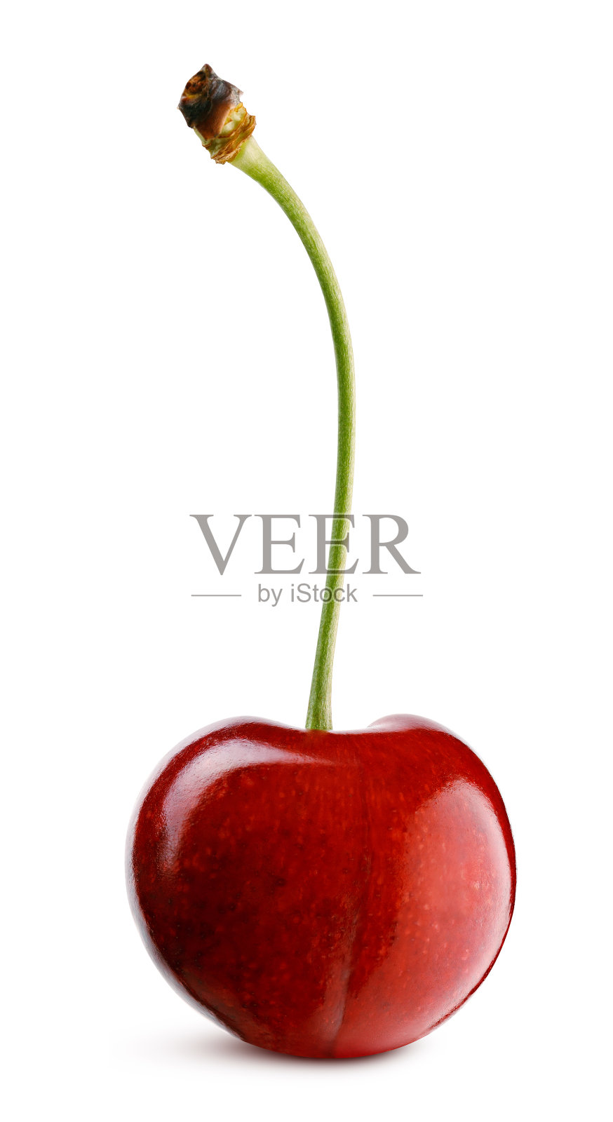 成熟的甜樱桃孤立在白色背景照片摄影图片