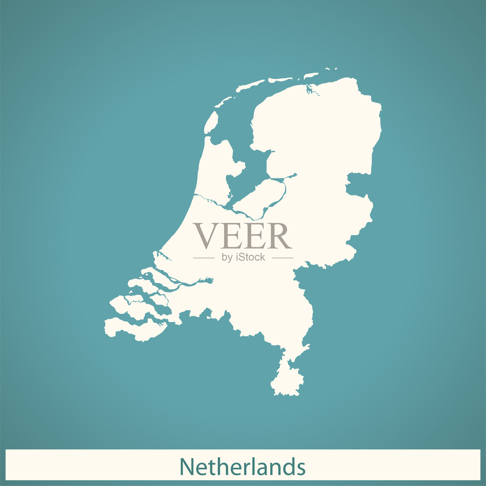 荷兰的地图插画图片素材