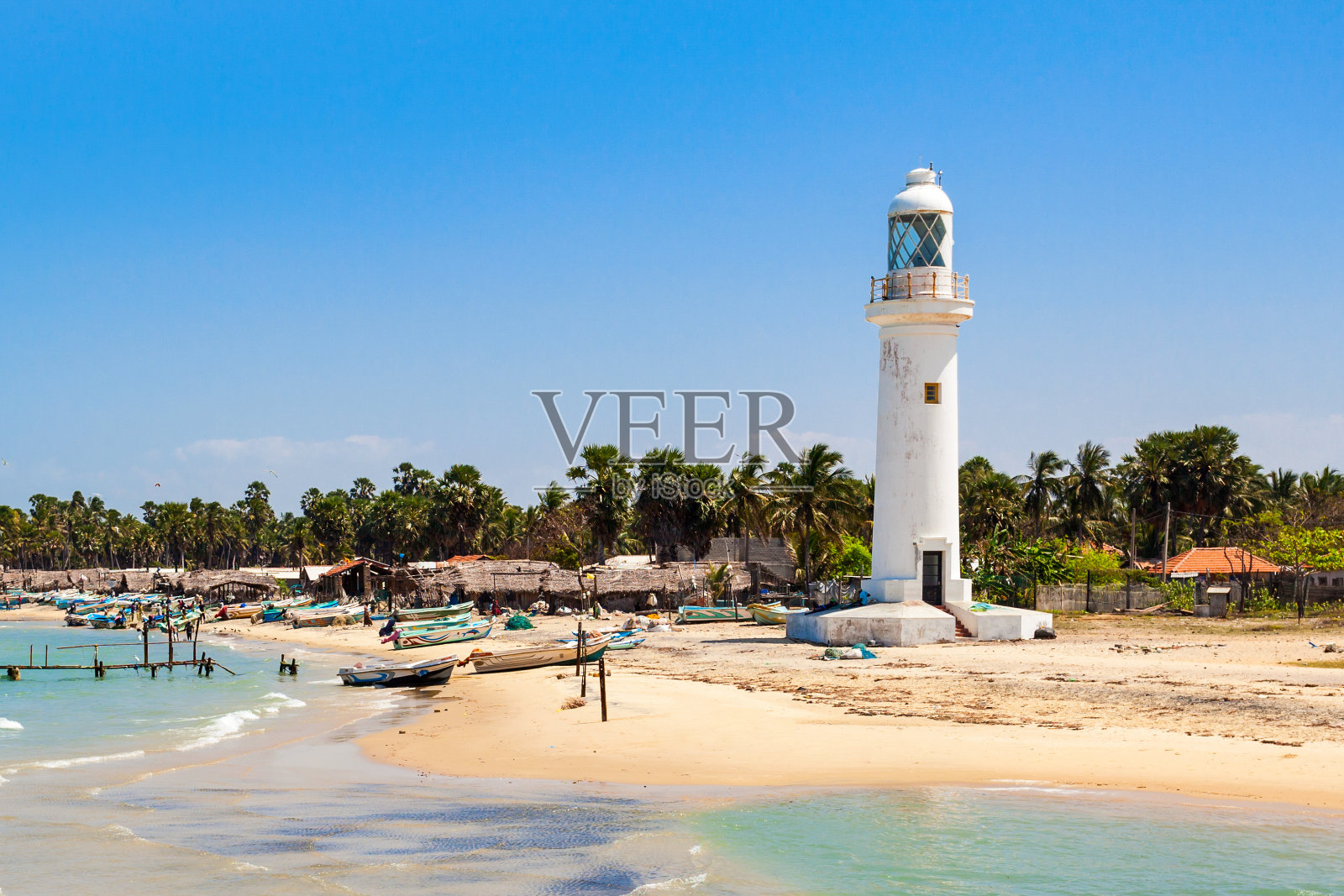 斯里兰卡的Talaimannar灯塔照片摄影图片