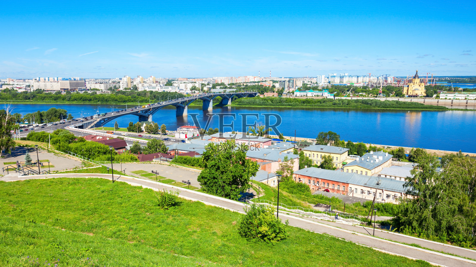 下诺夫哥罗德鸟瞰图照片摄影图片