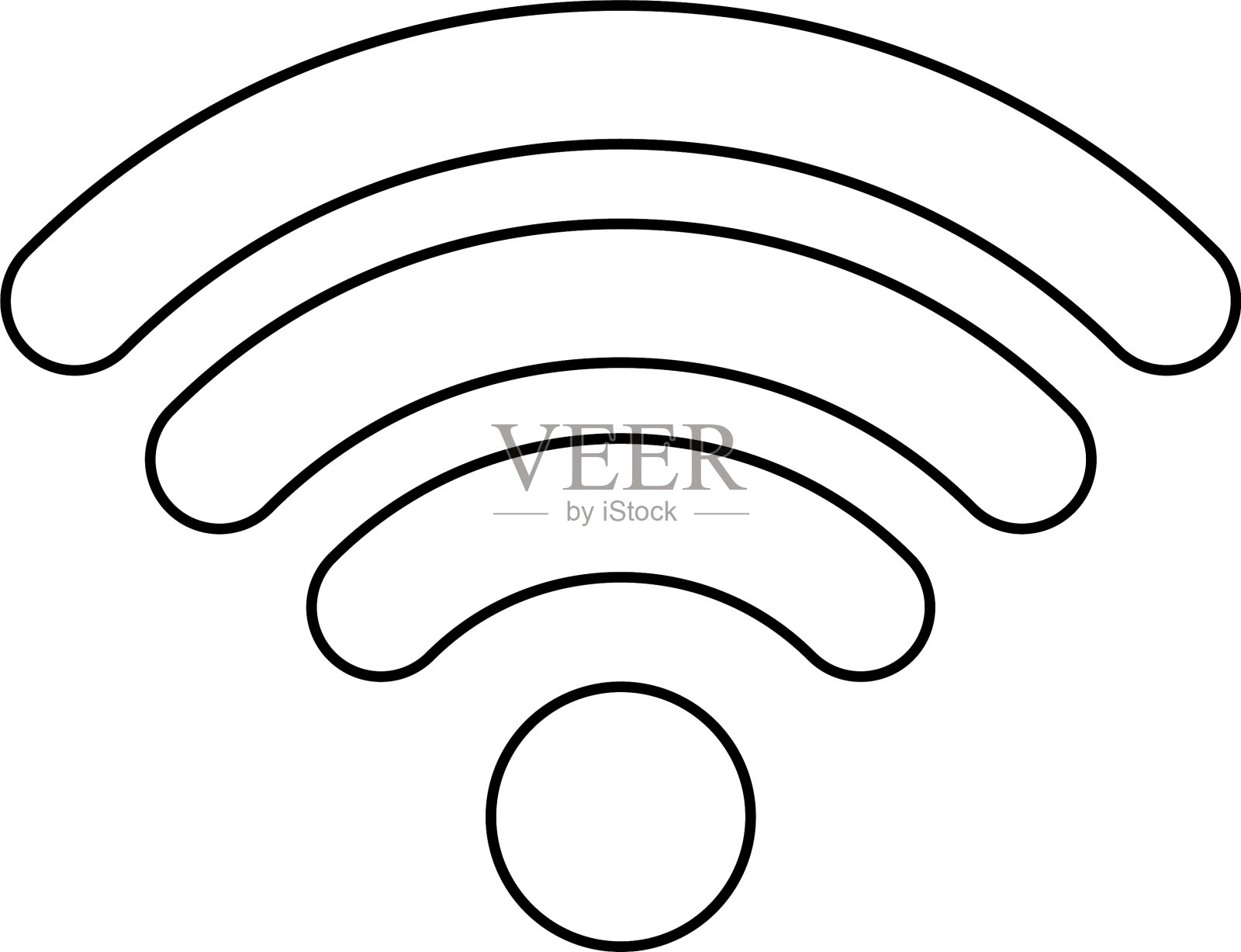 隔离wifi图标设计设计元素图片