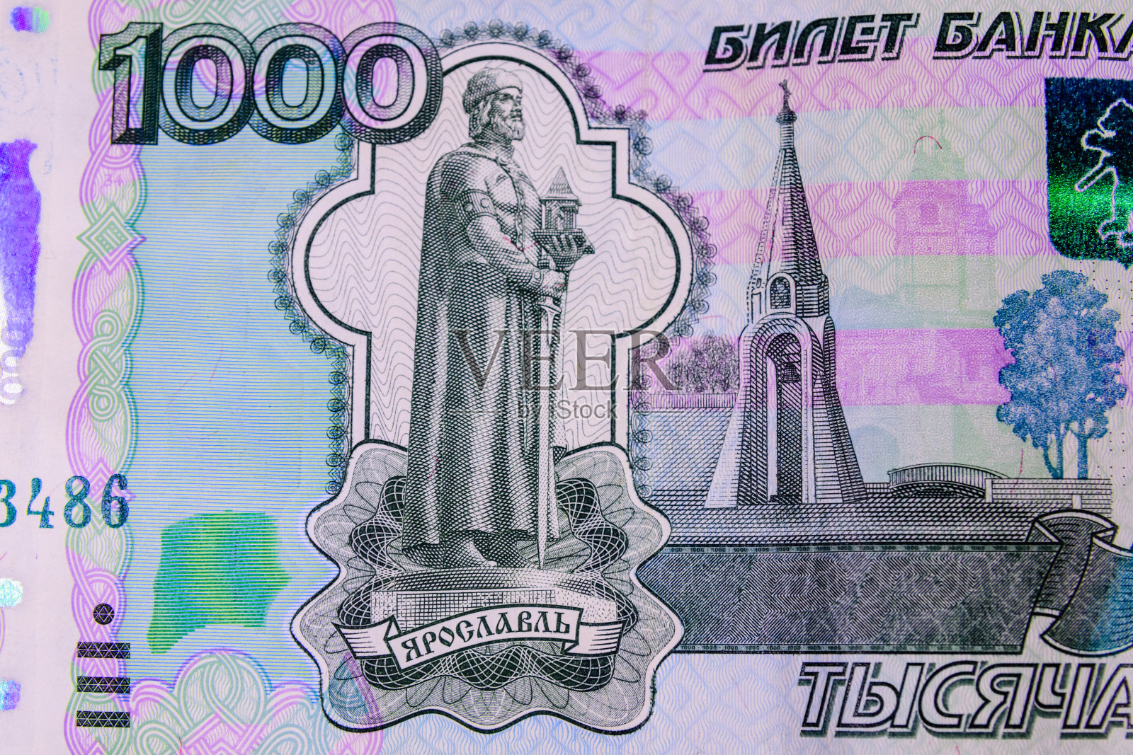 特写的俄罗斯一千卢布钞票照片摄影图片