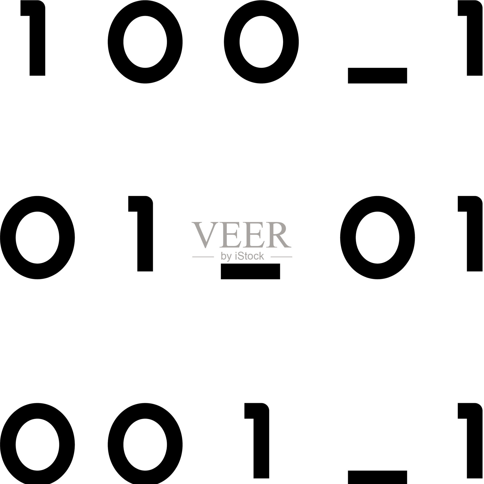 数学零一号黑色图标概念插画图片素材