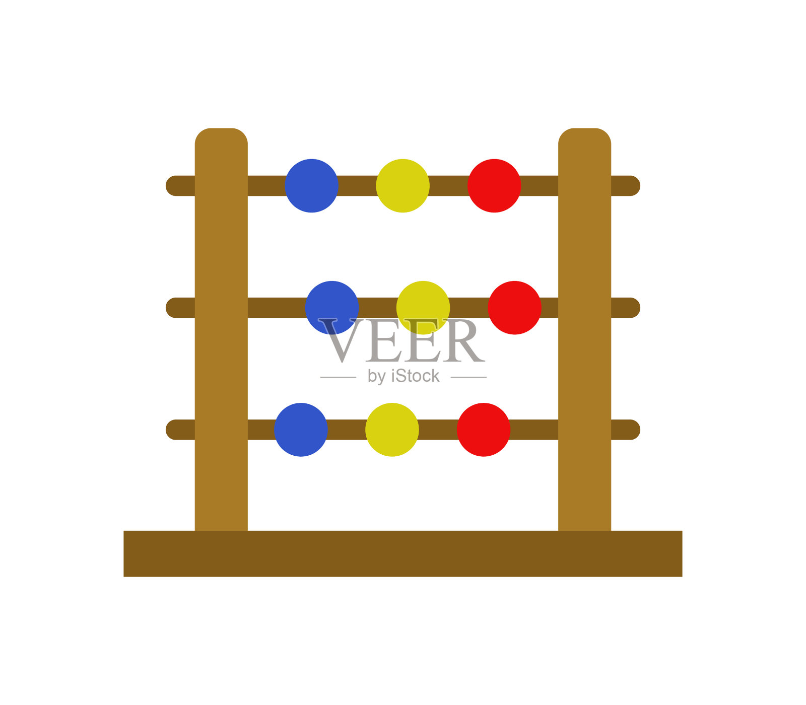 算盘图标在白色背景图标素材