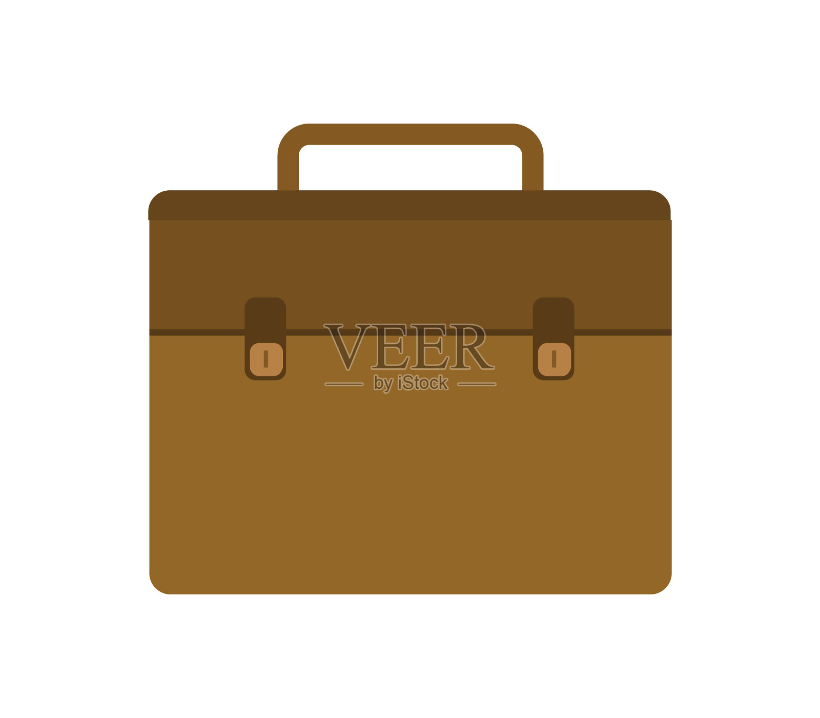 工作手提箱图标在白色的背景图标素材