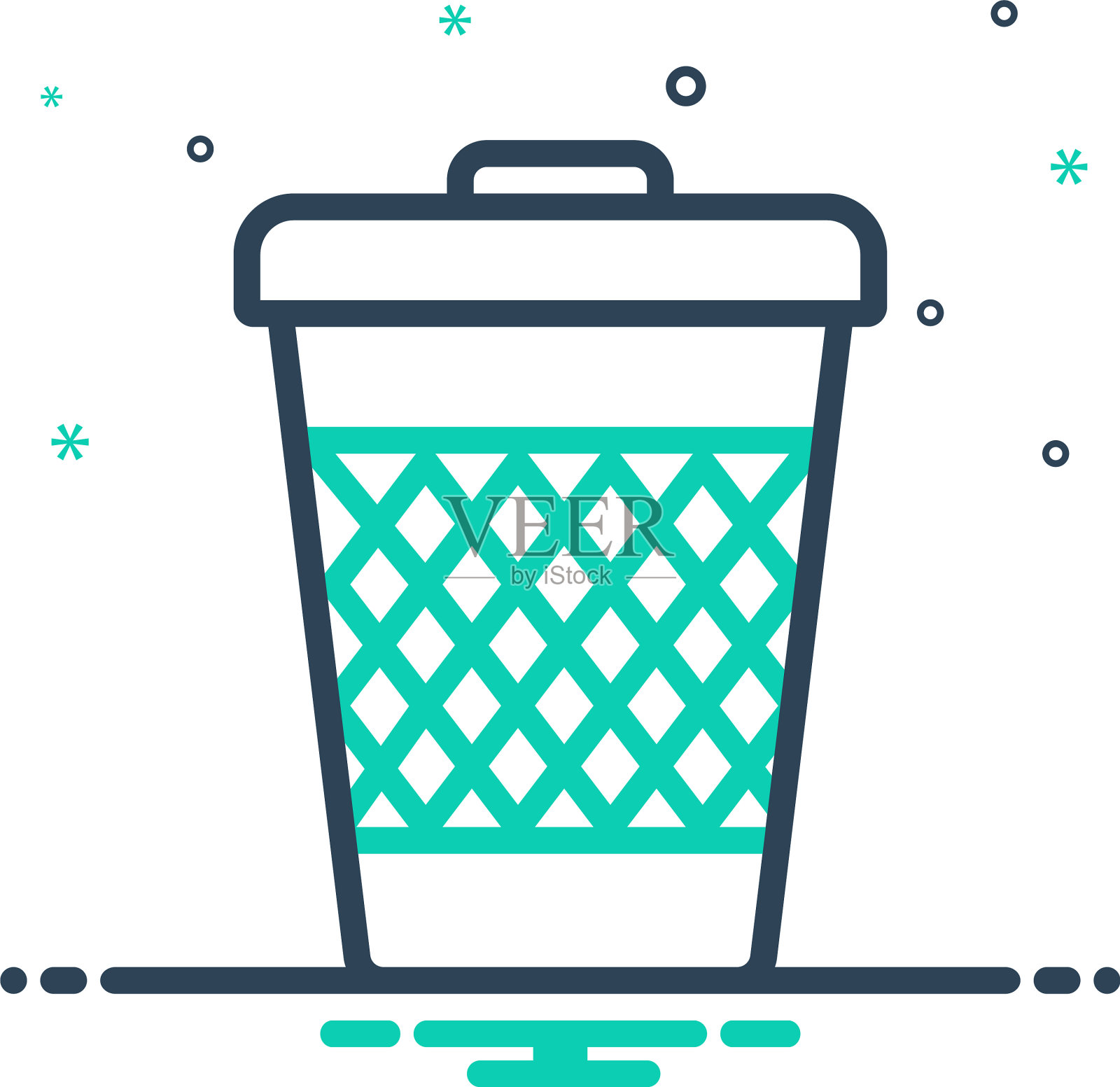 垃圾桶插画图片素材