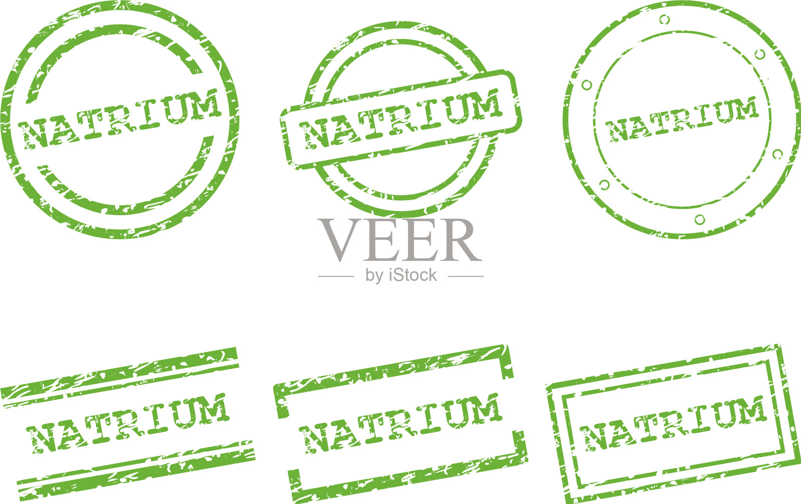 钠的邮票插画图片素材