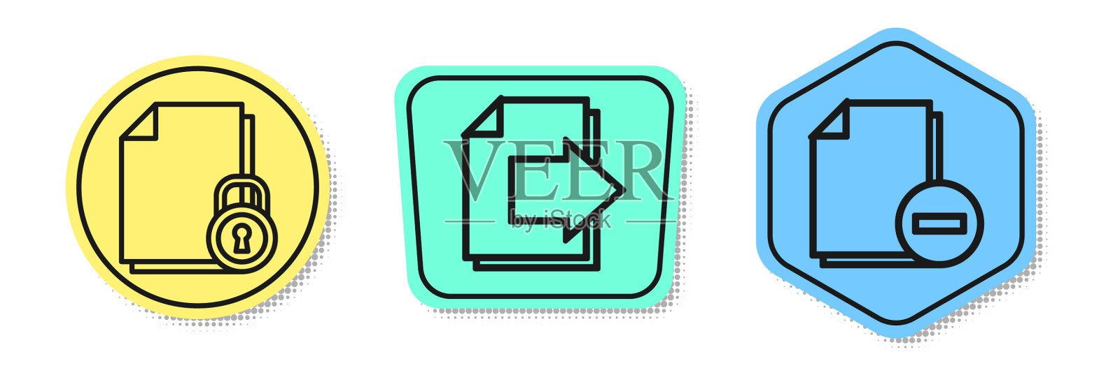 设置行文件和锁定下一页箭头和图标素材