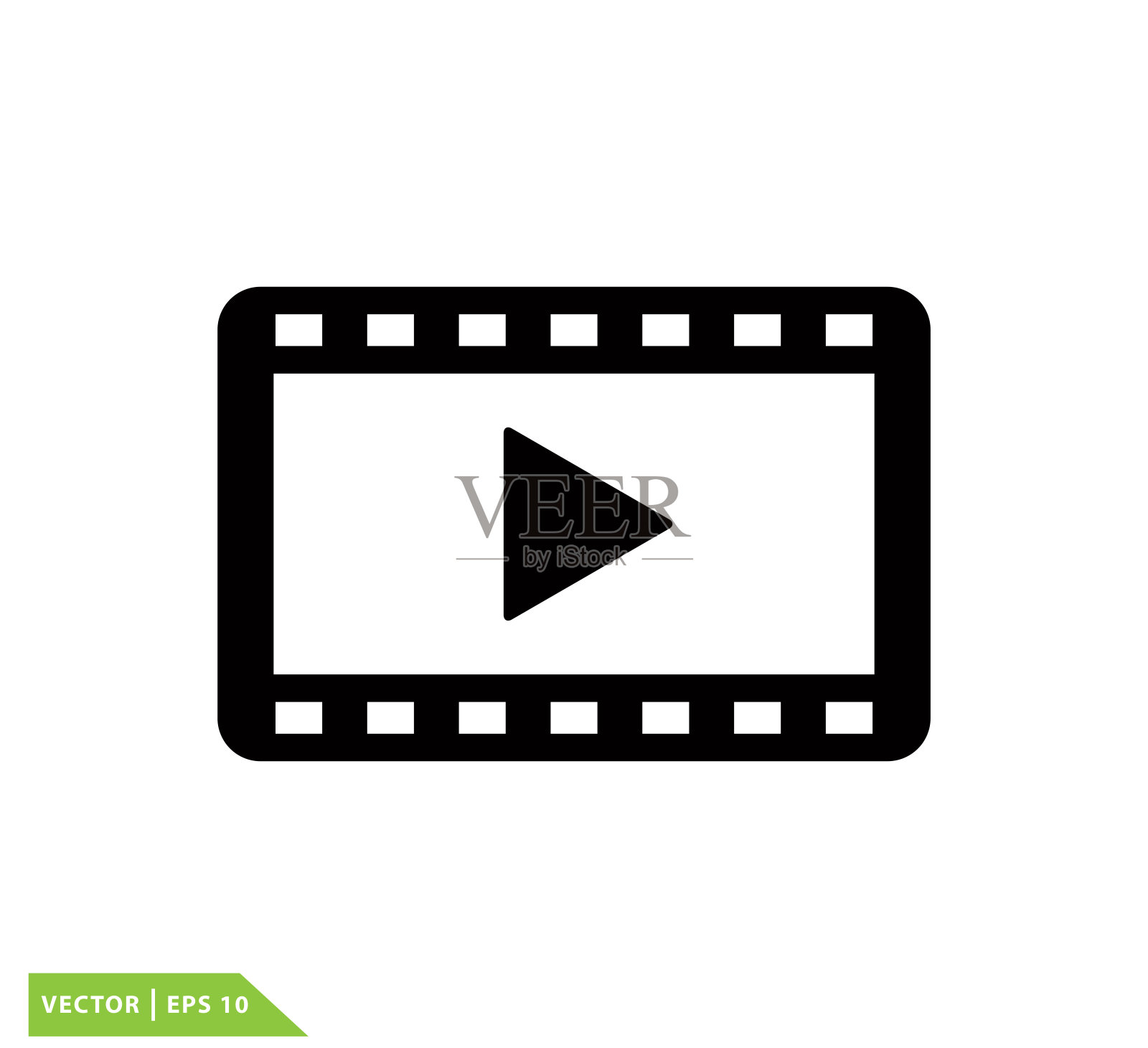 视频图标矢量标志设计模板插画图片素材