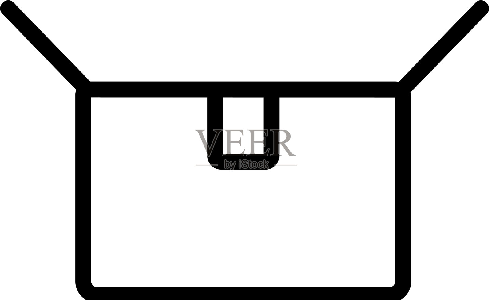 方框包裹图标孤立的轮廓符号图标素材