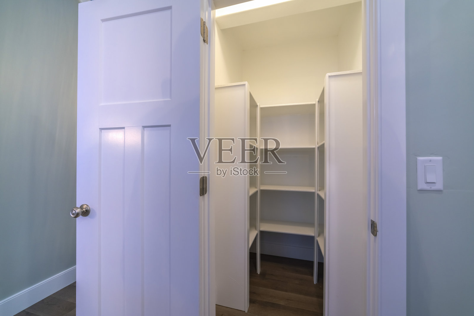 看看空荡荡的步入式衣柜照片摄影图片