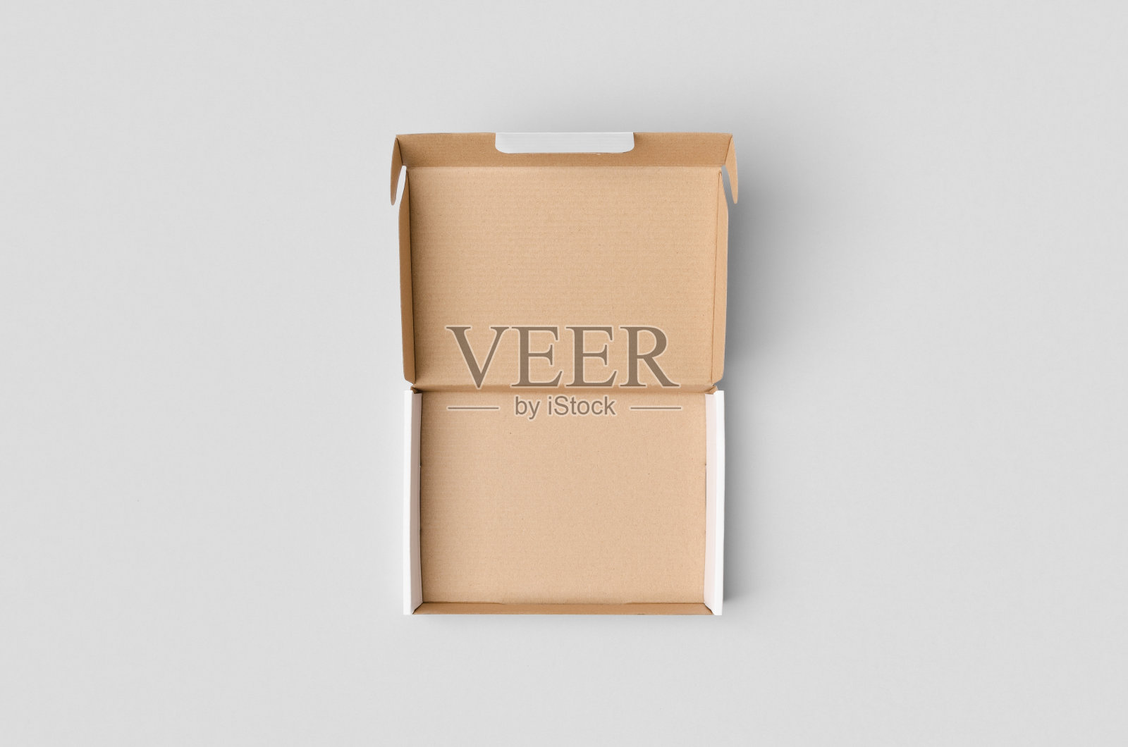 纸板邮政,邮筒模型与打开的盖子。照片摄影图片