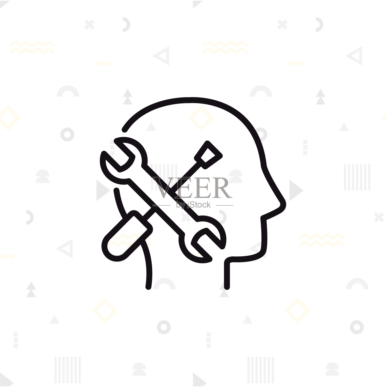 客户服务热线支持图标插画图片素材