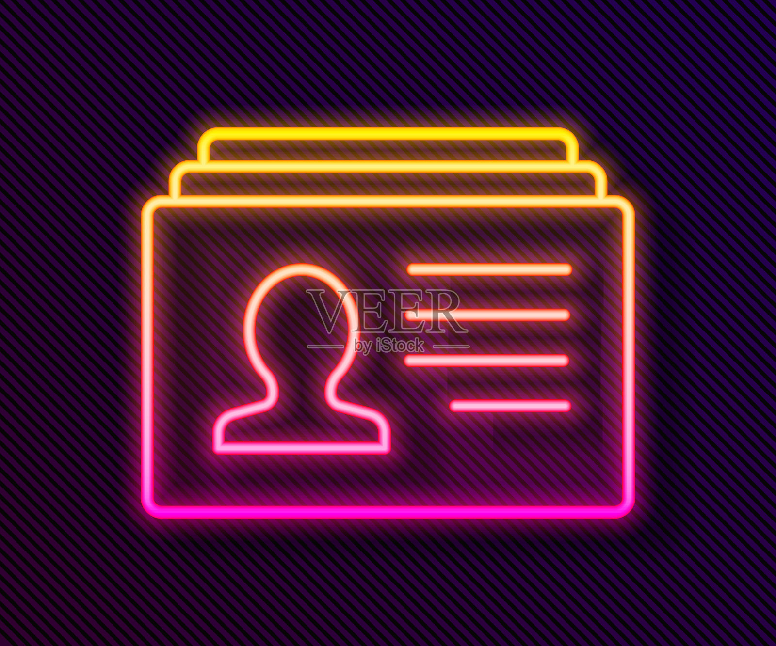 简历图标孤立在黑色背景。简历的应用程序。寻找专业人员。分析人员的简历。向量插画图片素材