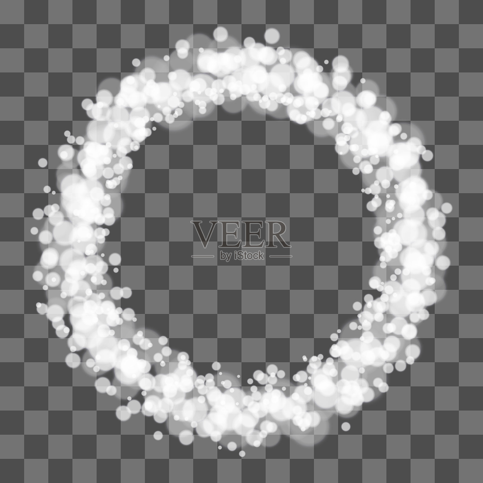 圆形闪亮闪光圆形灯架插画图片素材