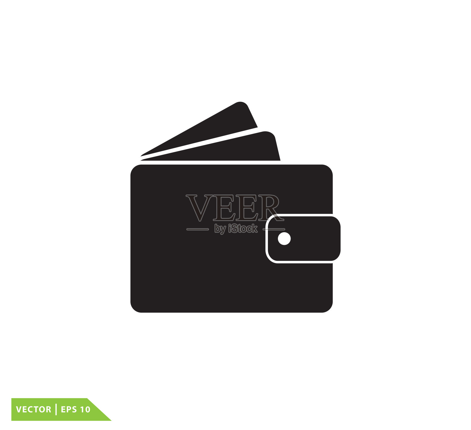 钱包图标矢量标志设计模板插画图片素材