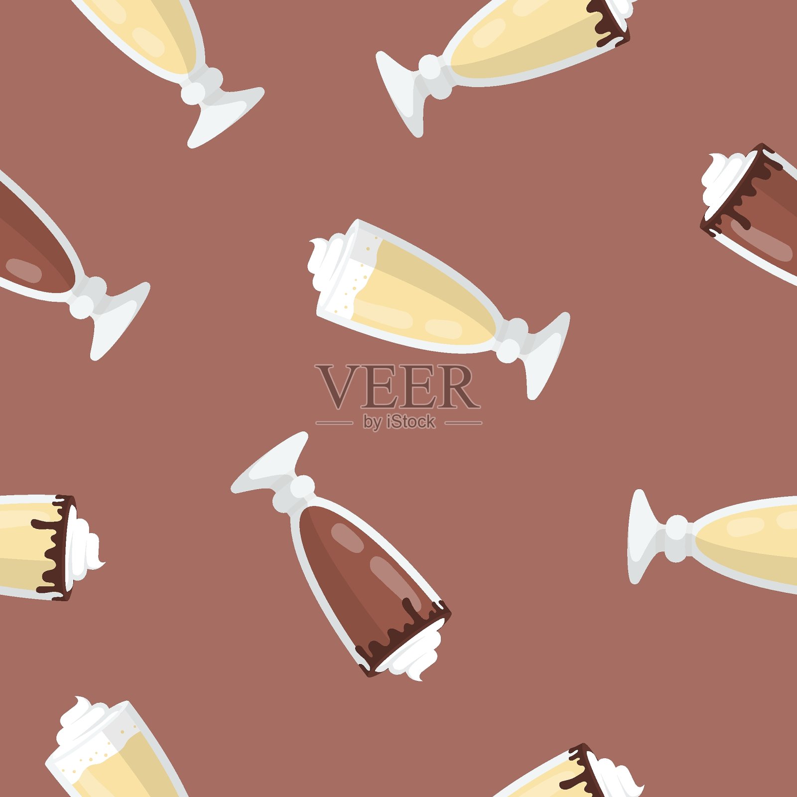 奶昔1插画图片素材