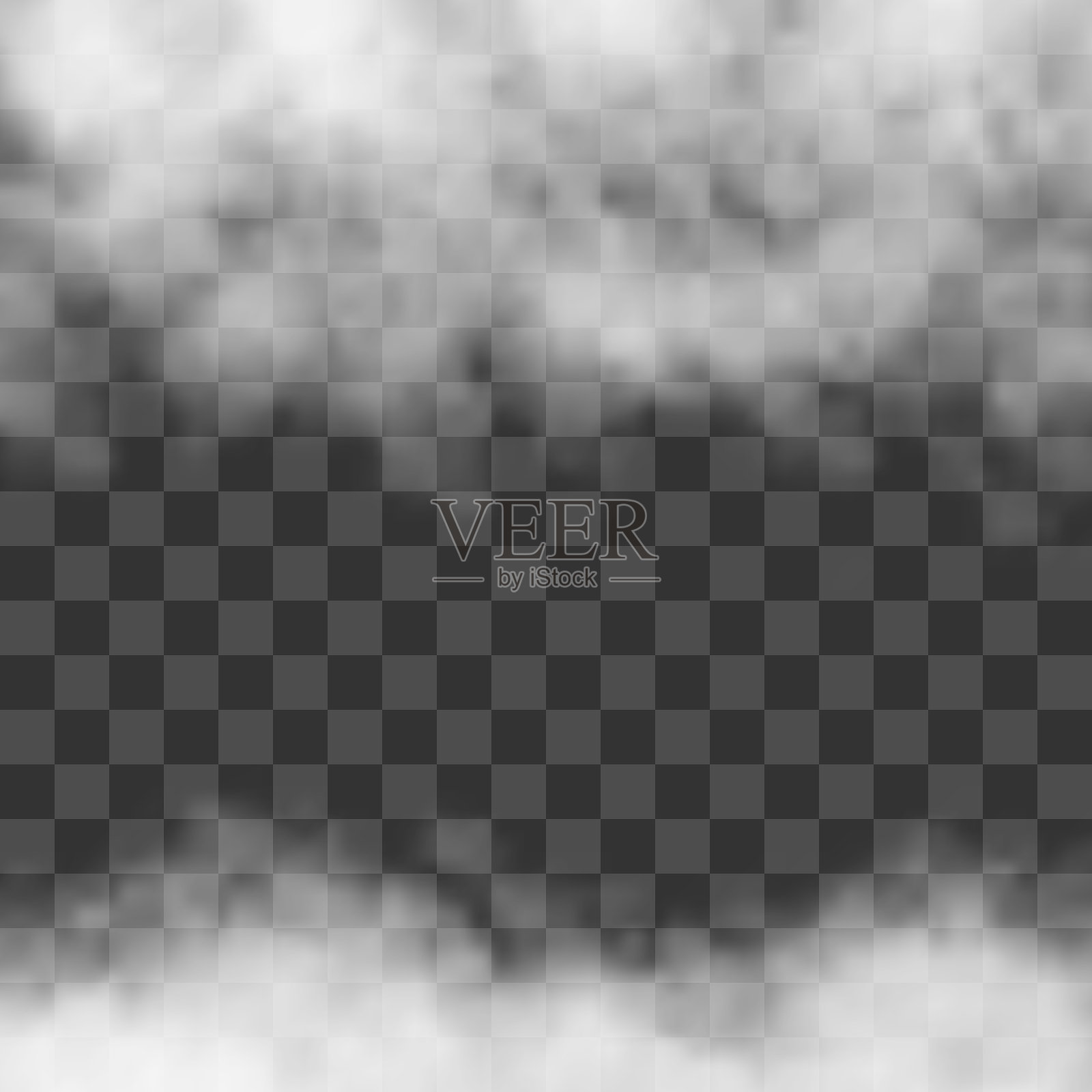 云白色的雾霾透明的背景插画图片素材