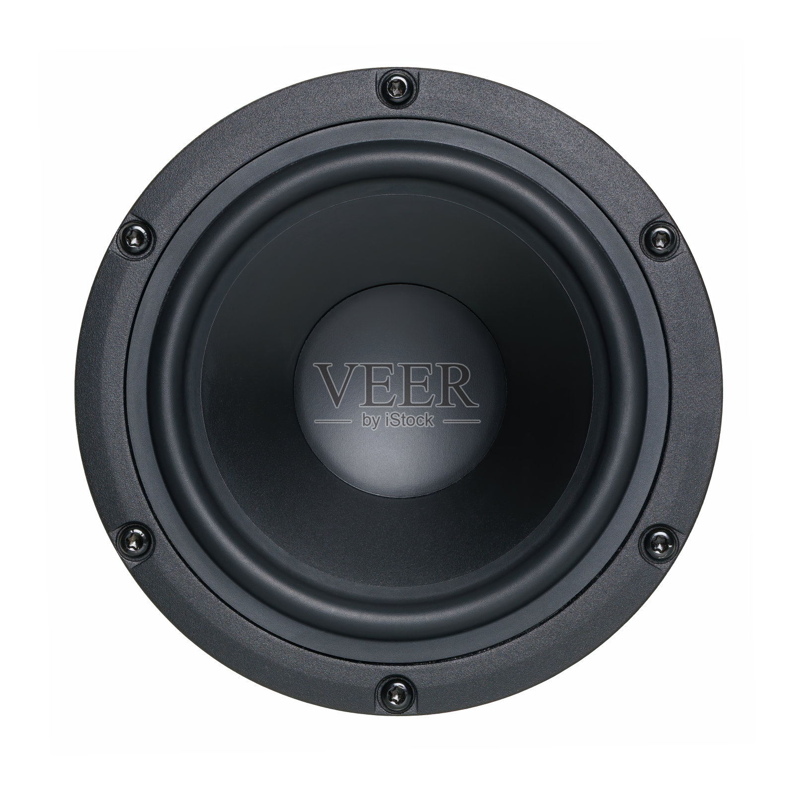 一种黑色的低音扬声器膜照片摄影图片