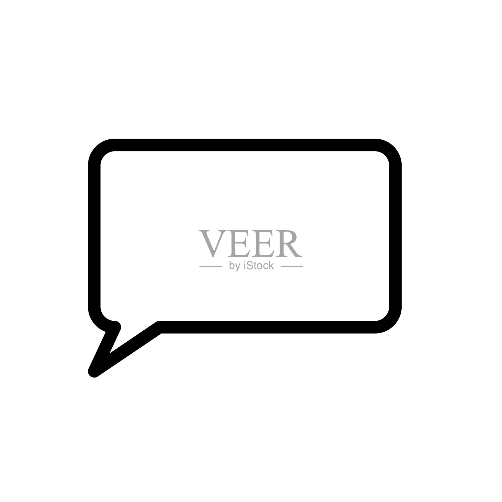 插图气泡语音图标矢量图形图标素材