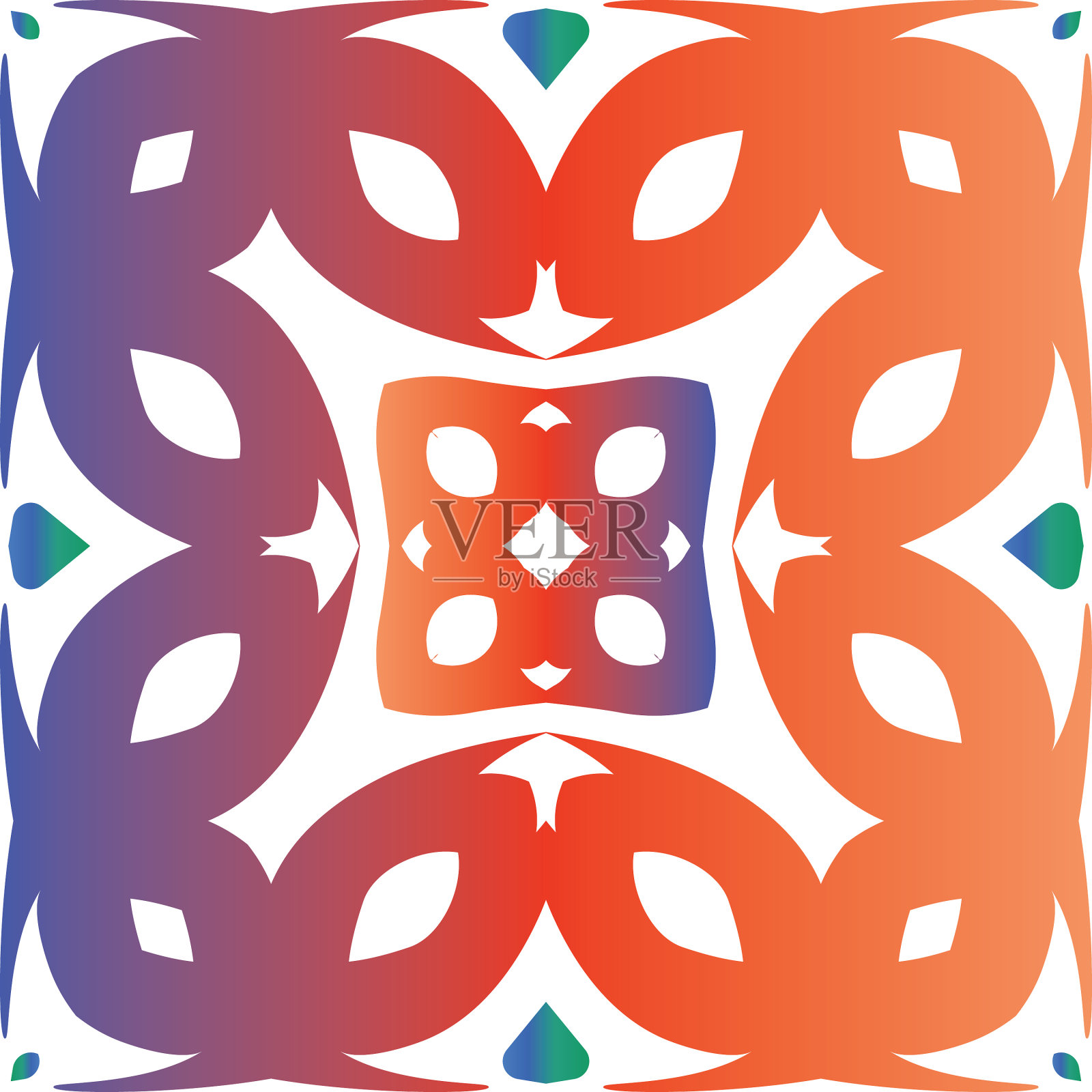 古董墨西哥塔拉韦拉陶瓷插画图片素材