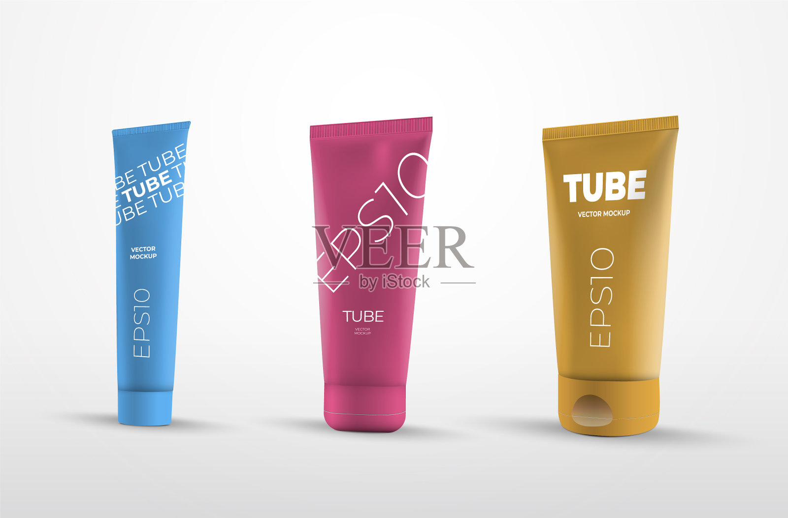 设置隔离管在白色背景插画图片素材