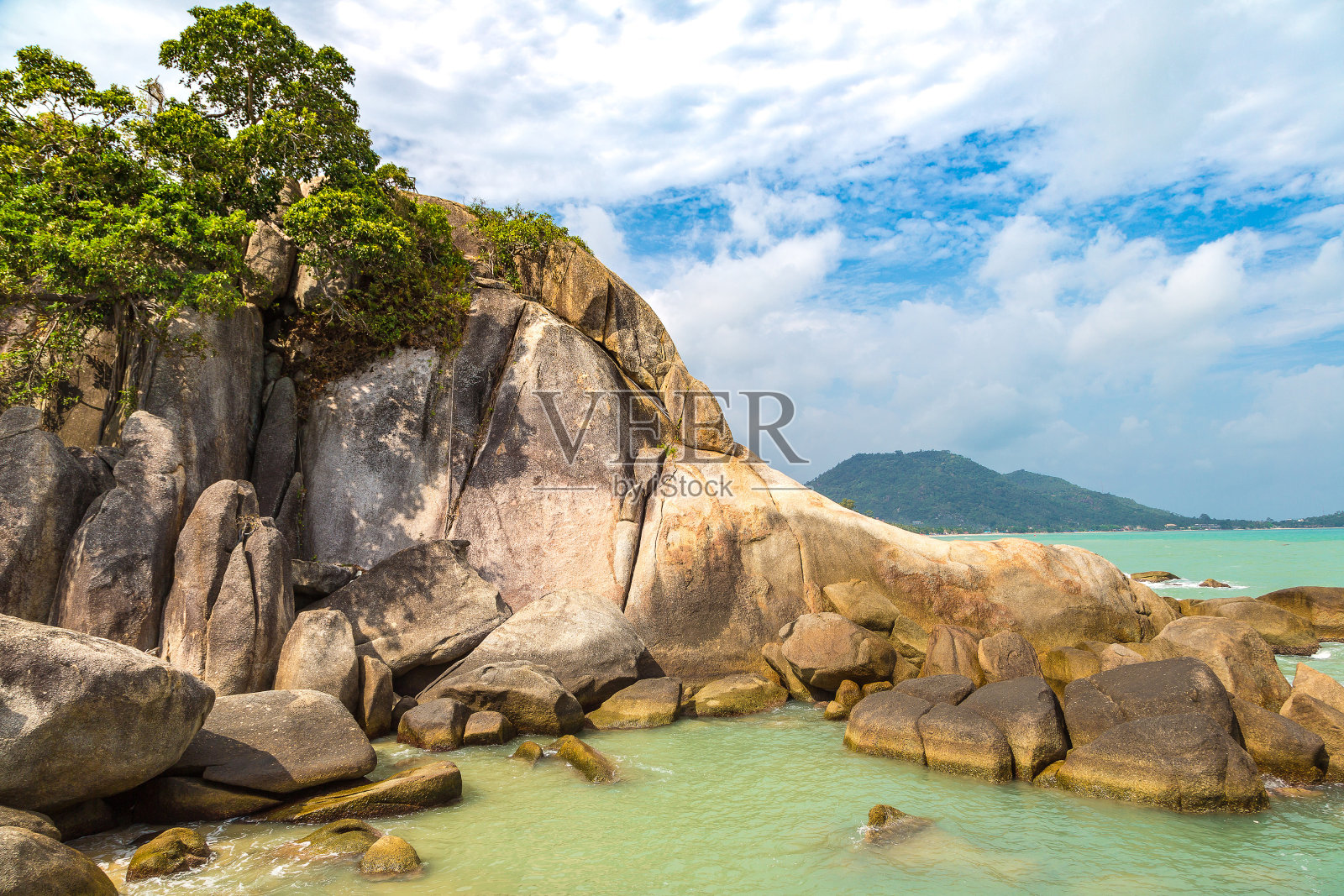 苏梅岛的拉迈海滩照片摄影图片