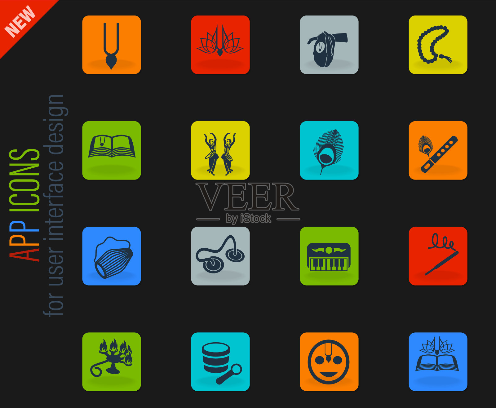 黑尔克里希纳圣像集图标素材