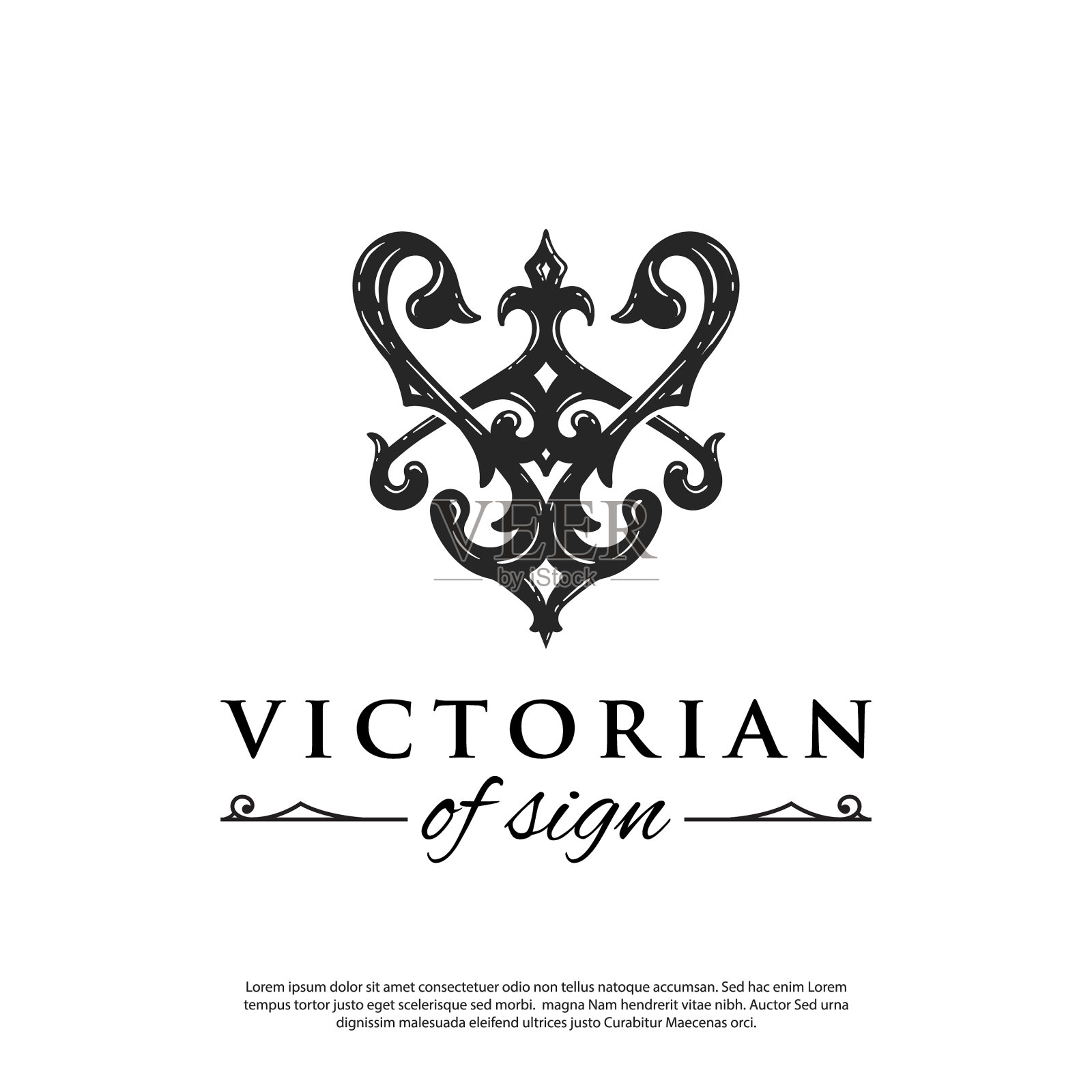 标志抽象标志风格奢华插画图片素材