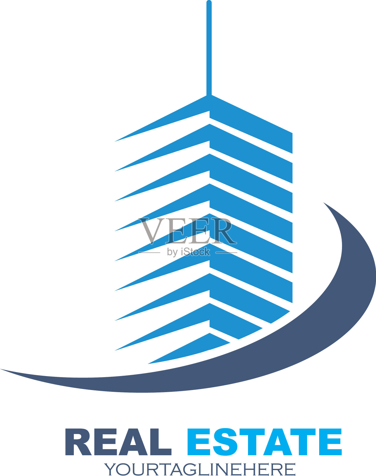 房地产现代城市建筑模板设计元素图片