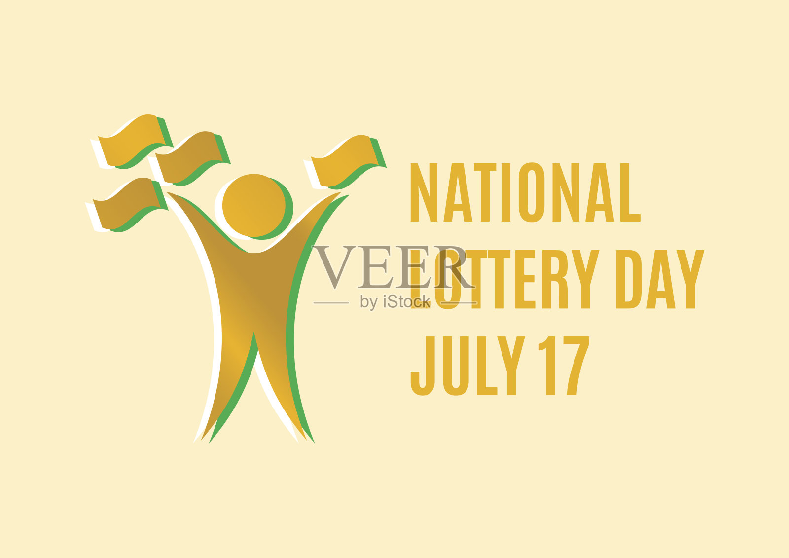 国家彩票日矢量插画图片素材