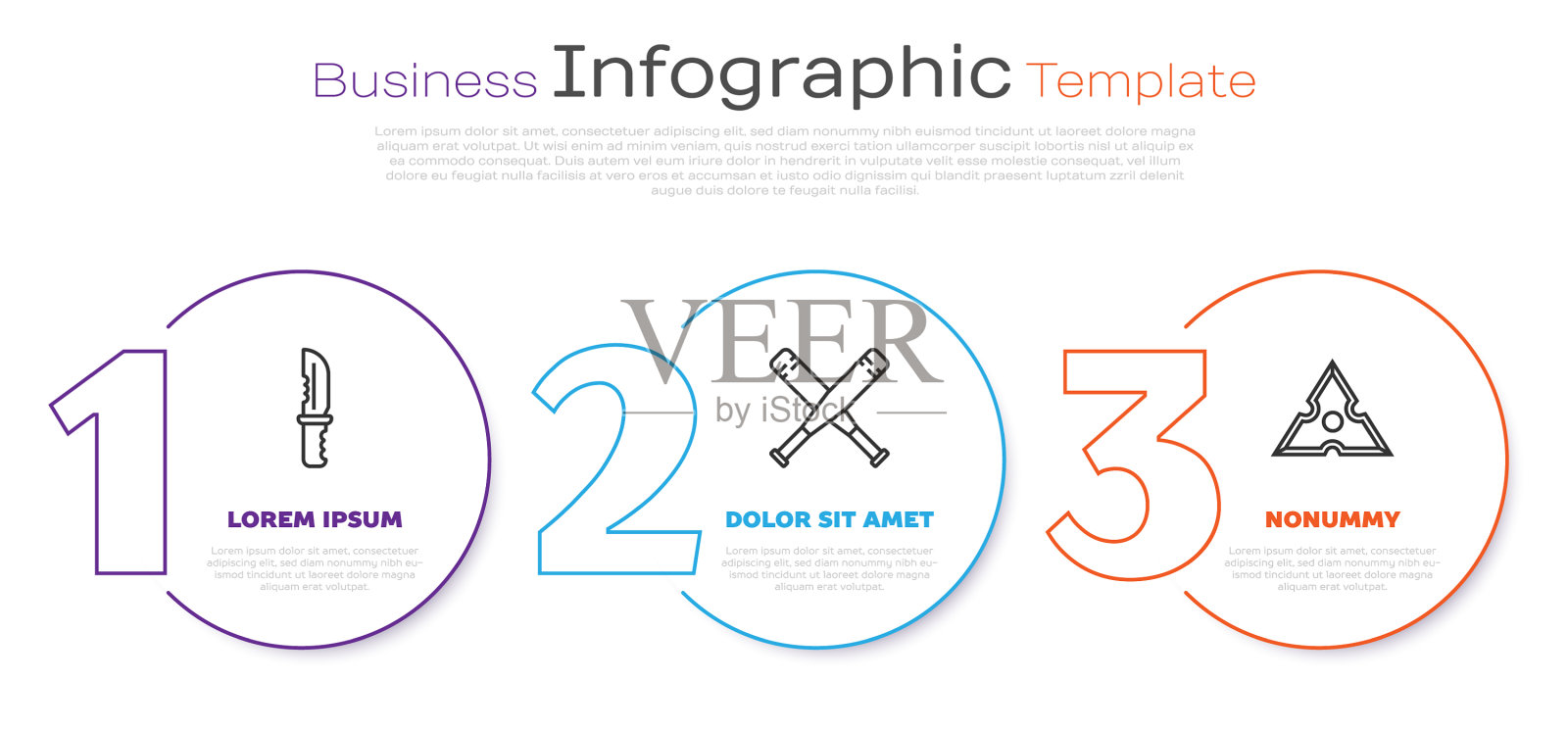 设线军用刀交叉棒球棒和插画图片素材
