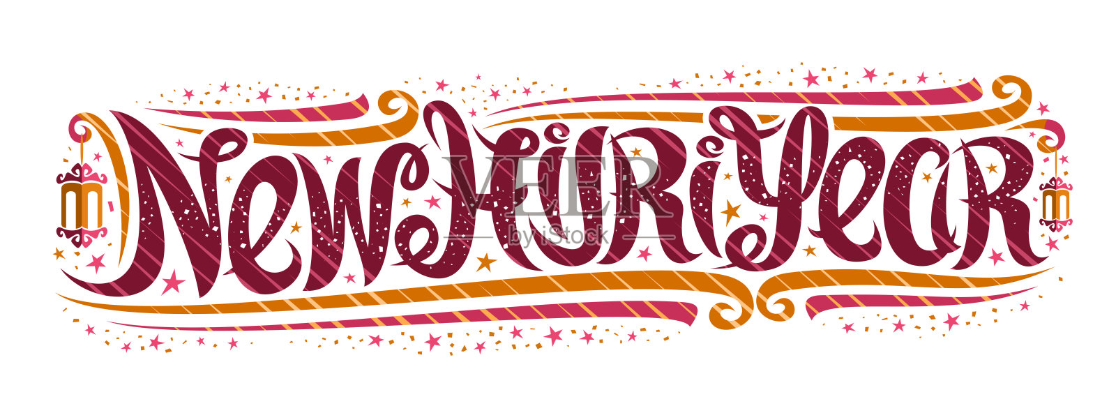 矢量标题伊斯兰新海吉里年插画图片素材