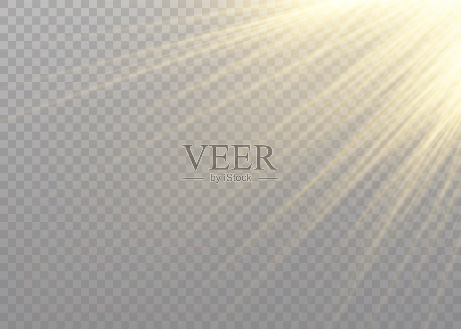 阳光下闪光效果。设计元素图片