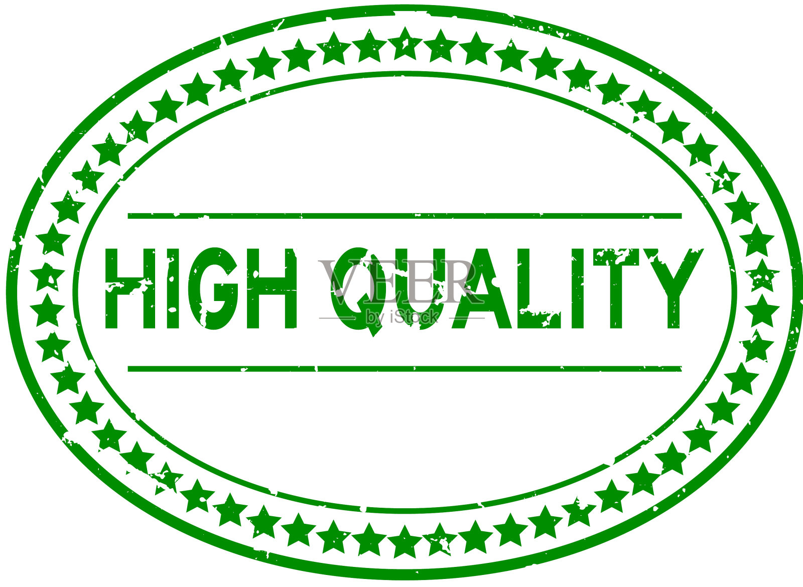 垃圾绿色高质量字椭圆形橡胶密封插画图片素材